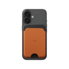 Tan-Grey Leatherite MagSafe Card Wallet